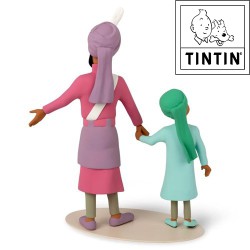 Maharajá y su hijo - Tintin - Estatua de Resina - Museo imaginario - 2022