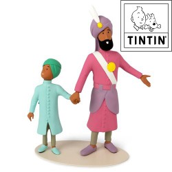Maharajá y su hijo - Tintin - Estatua de Resina - Museo imaginario - 2022