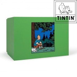 Tintin sitting on the grass - Resin Statue - The Tintin Collection - 18cm