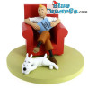 Tintin at home on the sofa - Resin Statue - Tintinimaginatio - 16 cm