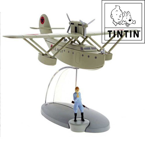 Avion Tintin N°38-L'Hydravion Militaire - 11,5cm