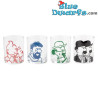 Cuatro vasos coleccionables de Tintín – Tintín, Haddock, Tornasol, Hernández y Fernández – 9 cm