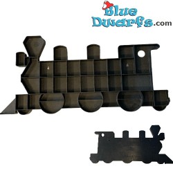 Smurfs locomotive - plastic collector's box - Bullyland - 74x30cm