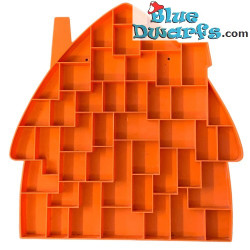 Casa dei Puffi - Scatola raccoglitore in plastica - 47x48cm