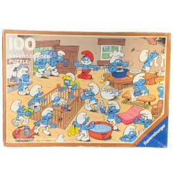 Smurf item - Puzzle - Busy life of the smurfs - 100 pieces - Ravensburger