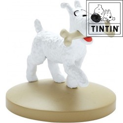Snowy with bone - Tintin resin figurines collection - Nr. 42222 - 6cm