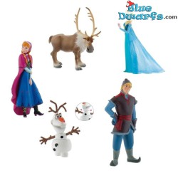 Frozen playset with 5 figurines - Elza, Sven & Olaf  - Bullyland, 4-10cm