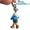 Plastic smurf pendant: Soccer Smurf (+/- 2,5 cm)