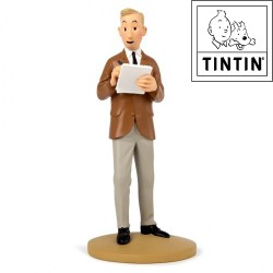 Hergé reportero -Estatua de Resina - Tintín - 12cm