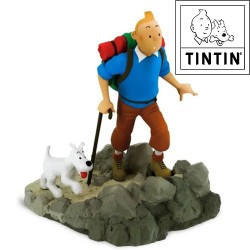 Tintin assis dans l'herbe - Statue en résine - La Collection Tintin - 22cm