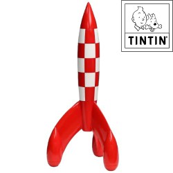 Statue tintin:  Moon rocket "Fusée lunaire"  (Moulinsart/ 60 cm)