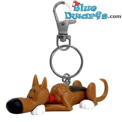 Rataplan keyring  - Lucky Luke's dog - resting dog - figurine - 6 cm