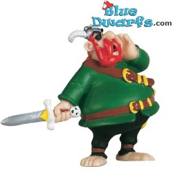 Pirate Captain Redbeard with sword - figurine - Asterix Obelix - Plastoy - 7cm