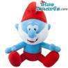 Papa Schtroumpf assis - Jouet en peluche schtroumpf - 23cm