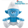 Puffo brontolone - seduto - Peluche Puffo - 23cm