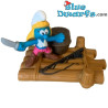 Piraten-Schlumpfine auf Piratenfloß - McDonalds Happy Meal - 2004 - 6cm