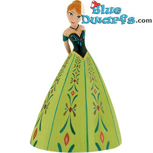 Anna di Frozen con abito verde - Figurina - Disney principessa - 9,5cm