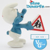 20155: Traffic Smurf (road sign) VG - Schleich - 5,5cm