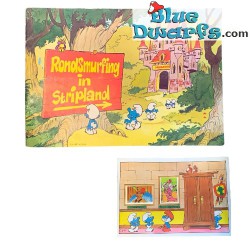 Smurf stickers Album - Complete with stickers - Rondsmurfig in Stripland BP uitgave - 1972