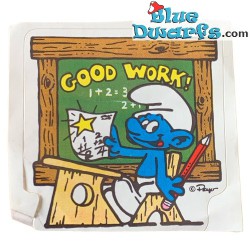 Smurf sticker - Good work - 1983 -6cm