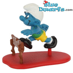 40511: Puffo Salto Ostacoli - solo puffo - Schleich - 5,5cm