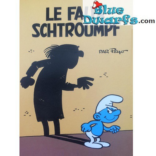 Ansichtkaart: Le faux Schtroumpf (15 x 10,5 cm)