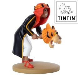 Abdallah with tiger - Statue tintin - Tintinimaginatio