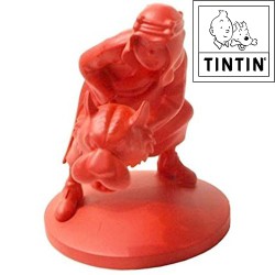 Abdallah mit Tiger - Statuette Tim - Tintinimaginatio