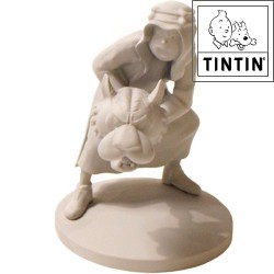 Abdallah mit Tiger - Statuette Tim - Tintinimaginatio