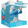 Puffo Vanitoso con specchio - Blue Resin 2024 - resina - serie 1 - statuea puffi - 11 cm