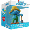 Farmer smurf with shovel -  Blue Resin 2023 - Set 2 - Resin smurf statue - 11 cm