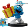 Jokey smurf with present - Blue Resin 2023 - Set 2 - Resin smurf statue - 11 cm