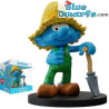 Puffo contadino con la pala  - Blue Resin 2023 - resina - figurina / Statuea puffi - 11 cm