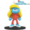Pitufina judoka / Kung Fu - Blue Resin 2024 - Figura resina - 11 cm