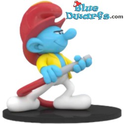 Brandweerman Smurf - Blue Resin 2024 -kunsthars figuur - Serie 3 -  smurfen beeldje - 11 cm