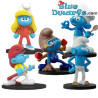 The jetpack smurf - Blue Resin 2024 - Set 3 - Resin smurf statue - 11 cm
