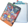 Brandweer smurf, Jetpack smurf en Smurfin - Metaal Koekblik - 26,5x19,5cm