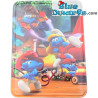 Brandweer smurf, Jetpack smurf en Smurfin - Metaal Koekblik - 26,5x19,5cm