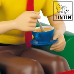 Tintin having tea - Resin Statue - The Tintin Collection -18cm