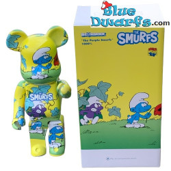Zwarte boze Smurf - BE@RBRICK - 1000% - 40cm x 20cm x 70cm
