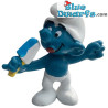 20053: Ice-Lolly Smurf - ice cream is Blue white - Schleich - 5,5cm