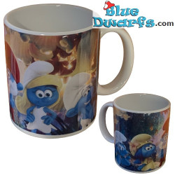 Bouton d'or schtroumpfette, Grand Schtroumpf, Schtroumpf avec lunettes - Tasse Schtroumpf - Les Schtroumpfs - 325ML