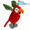 Perroquet - L'oiseau de Bianca Castafiore - Tintin peluche - avec bouton sonore - 25cm