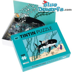 Puzzle Tintin - Sous-marin Requin du Professeur Tournesol - 500 pièces (incluant une affiche)