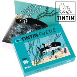 Rompecabezas de Tintín - Submarino Tiburón del Profesor Girasol - 500 piezas (incluye póster)
