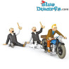 Tintín en La moto FN M90 500 CC - Colección de coches de Tintín - Persecución por Hernández y Fernández - No. 70 - 1/24 - 8cm