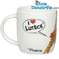 Amo Lutetia - Asterix e Obelix ammirano la Torre Eiffel a Parigi - Tazza in ceramica - 400ML