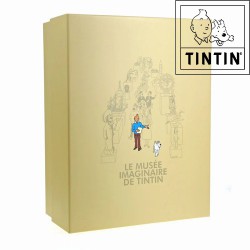 Kuifje en Bobbie - Musée Imaginaire /Het denkbeeldige museum - Kuifje Kunsthars beeld - Tintinimaginatio - 26 cm