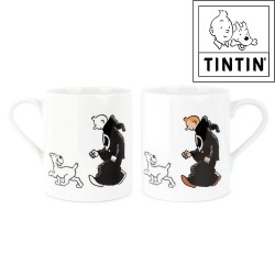 Tintin in abito nero del Ku Klux Klan - Tazza Tintin - I Sigari del Faraone - 250ML