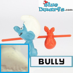 20088: Wanderer Smurf  - BULLY HANDWRITTEN -  (stick +/- 7 cm)